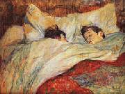 The bed, Henri de toulouse-lautrec